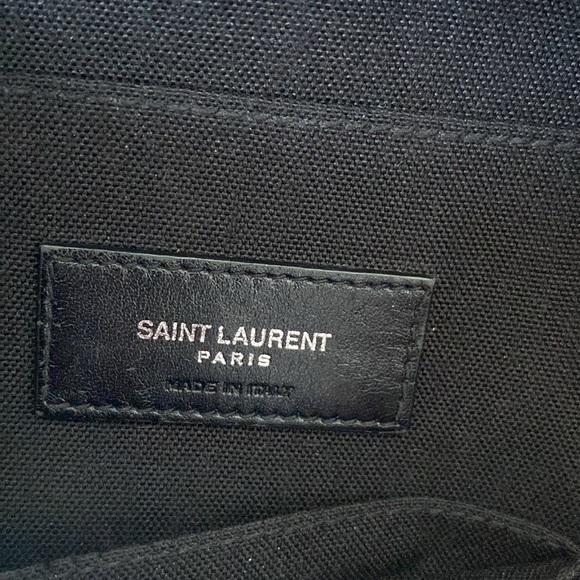 Authentic Saint Laurent cotton canvas bag - Picture 5 of 7